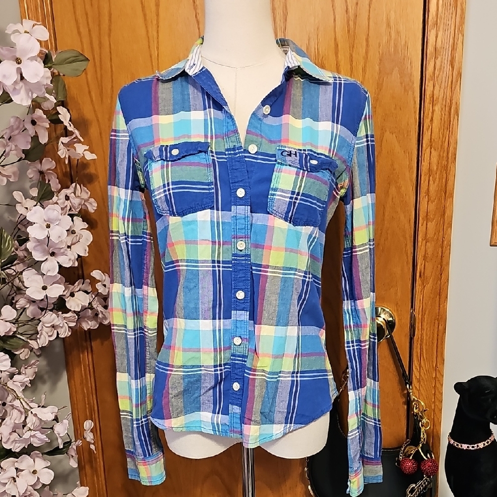Gilly Hicks Plaid Button Down Shirt